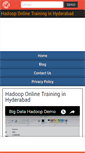 Mobile Screenshot of hadooponlinetraininghyderabad.com