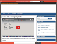 Tablet Screenshot of hadooponlinetraininghyderabad.com